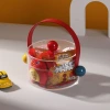 Transparent acrylic gift box, hand-held gift box, red, yellow and blue, graduation season, teacher appreciation gift box, acrylic box wholesale Specification image